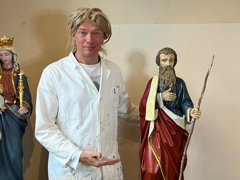 R.C. von Aufwind Restaurierung Alte Figur Atelier Aufwind in Freienried