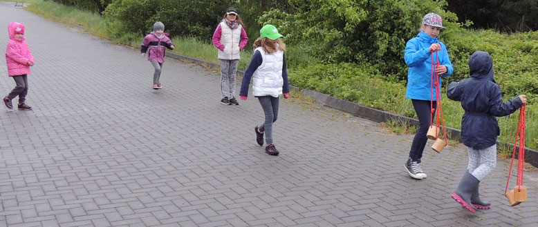 Viele Kinder gibt es nicht mehr in Klinze, aber diejenigen die gekommen sind hatten viel Spaß