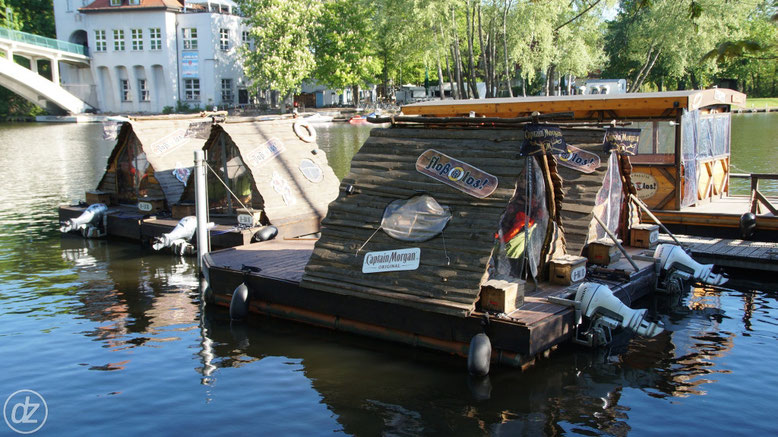 mit dem Floß auf der Spree | Foto: © Detlef Zabel