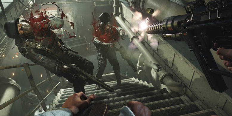 Im neuen Angespielt-Video zu Wolfenstein 2: The New Colossus geht es mitunter blutig zur Sache. Bild: Bethesda Softworks