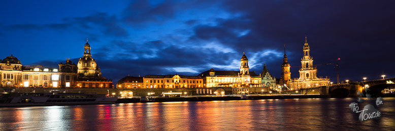 Dresden - Skyline-Ansicht vom Stellplatz am Wiesentor