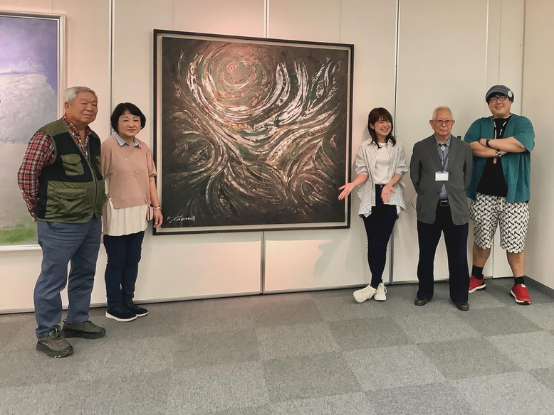 師：瀧川隆と、友人：とっこさんとご両親と、私：YUTAKA