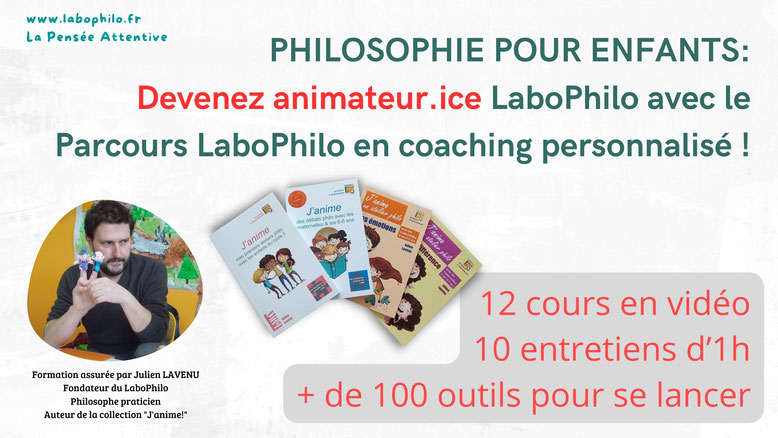 Formation en philosophie pour enfants pour devenir animateur philosophie pour enfants. Animation philo formation