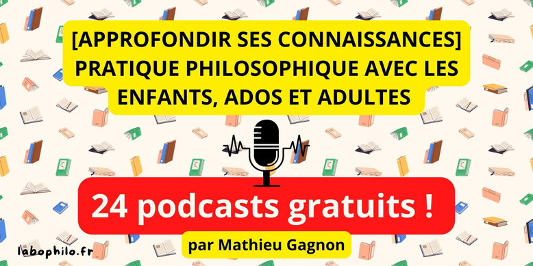 Mathieu Gagnon. Podcasts. Pensons l'éducation en dialogue. Pratique philosophique. Philosophie pour enfants. Spotify.