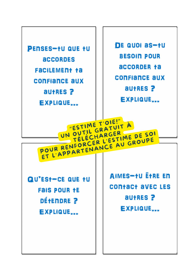 Estime t'oie. Jeu de l'oie CPS. Outil gratuit en PDF. Estime de soi. Connaissance de soi. Appartenance au groupe. Philosophie pour enfants. Compétences psychosociales. CPS. CPAS Charleroi