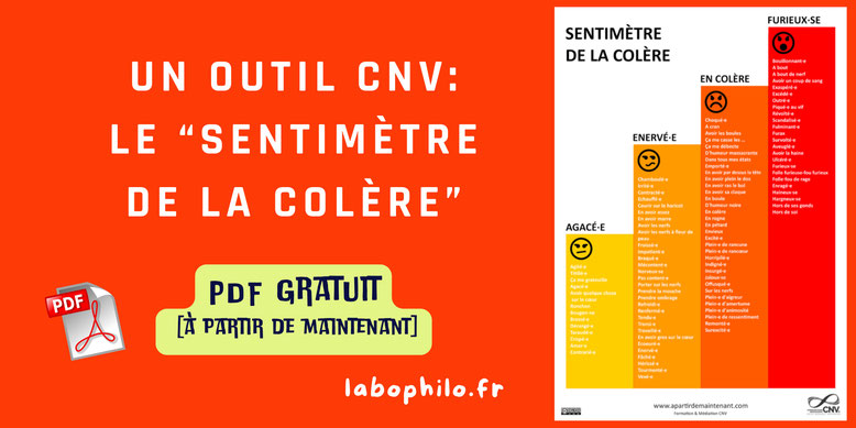 PDF gratuit CNV. Outil gratuit communication non violente à télécharger. OSBD. Marshall Rosenberg. Sentiments. Emotions. Colère. Régulation émotionnelle.