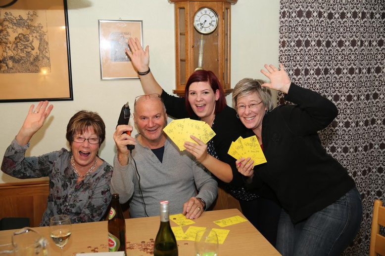 das Team mit Lilo, Peter, Lisa u. Kerstin