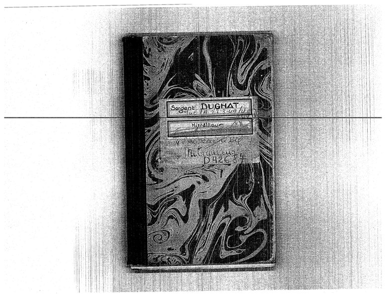 Page de garde de son carnet de vol