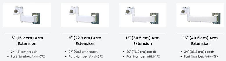 AHM 生体情報モニタ用 昇降式 モニターアーム 延長アームバリエーション
