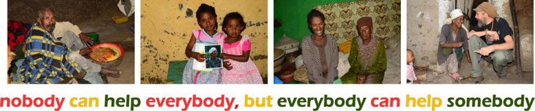 Fotos von Patenschaften mit Motto "nobody can help everybody, but everybody can help somebody"