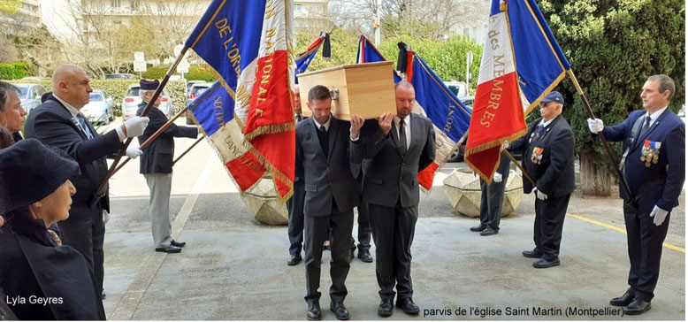 Obsèques d'André GEYRES à Montpellier le 1 avril 2022 anocr34.fr