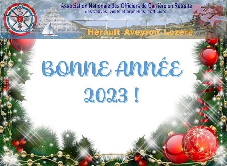 Carte de vœux 2023 de l'ANOCR 34-12-43 anocr34.fr
