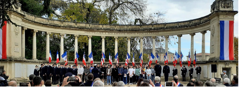 Cérémonie du 11 Novembre à Montpellier en 2021 anocr34.fr