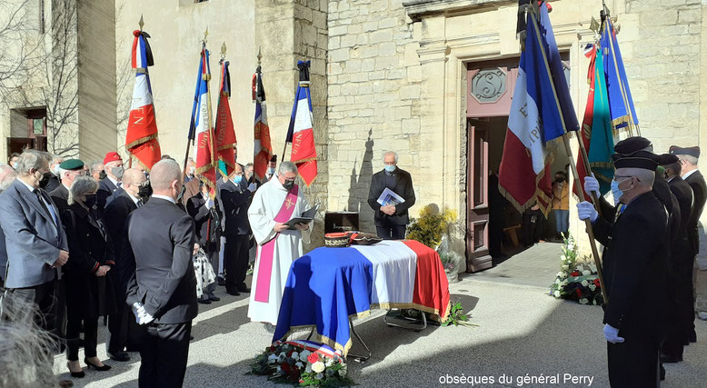 Obsèques du général Jacques PERRY le 7 février 2022 au Crès anocr34.fr