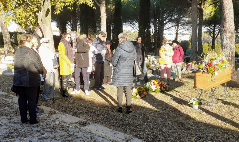 Inhumation de Marie-Claude Richard à Saint-Jean-de-Lattes le 17 décembre 2022 anocr34.fr