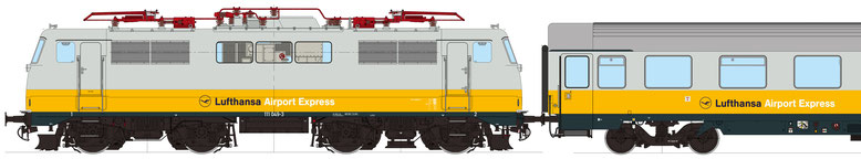 Best.Nr. 15201 Avmz 206 (Arbeitsstand). Passend zu unserem Modell der BR 111 Lufthansa