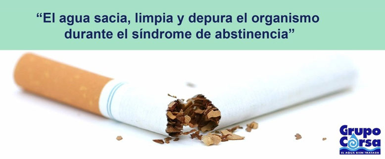 El agua ayuda a dejar de fumar