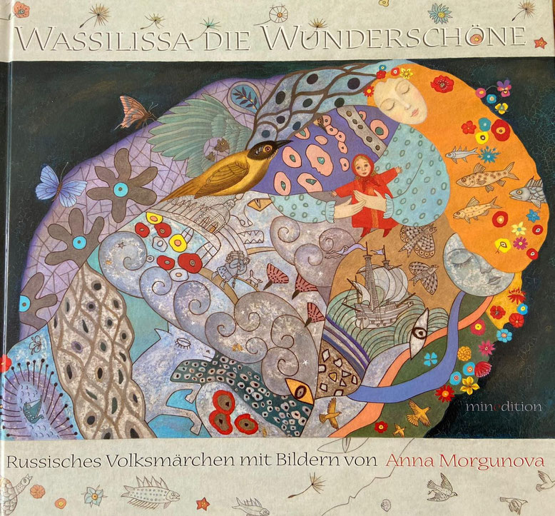 Buchcover des Volksmärchens Wassilissa die Wunderschöne von Anna Morgunova