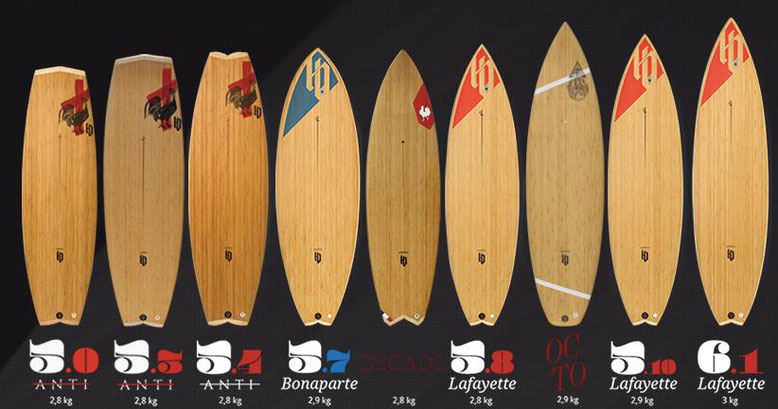HB surfboards strapless