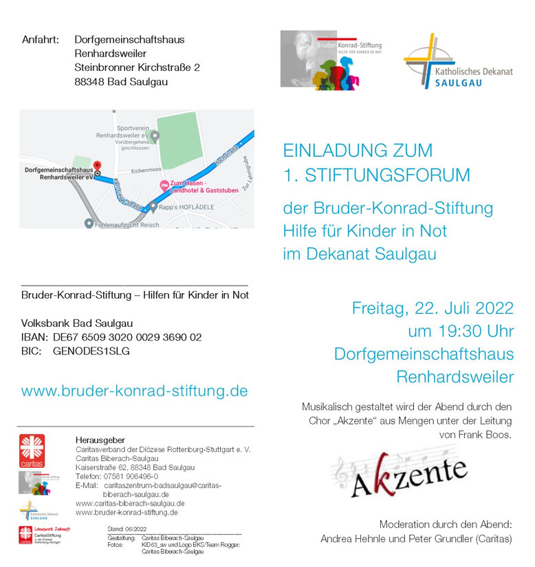 Einladungskarte Stiftungsforum