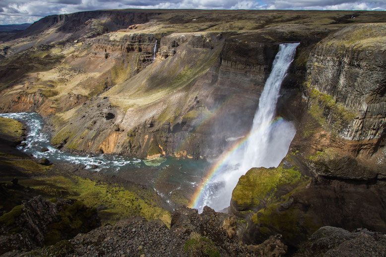 Háifoss waterfall in Iceland