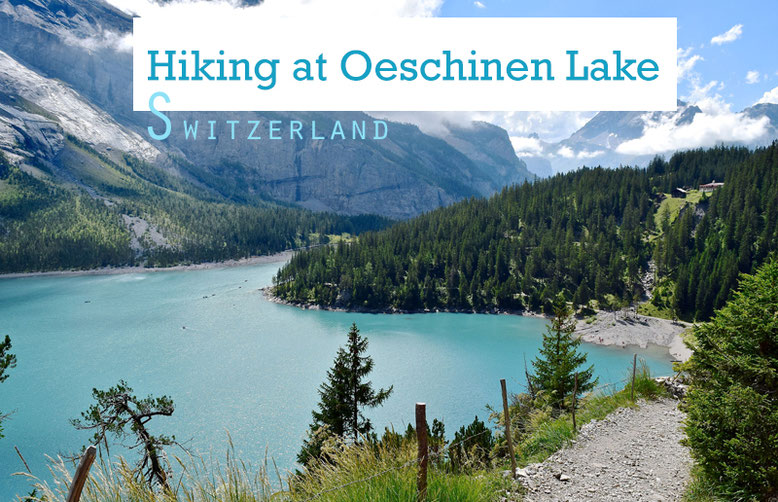 Hiking at Oeschinen Lake, Switzerland