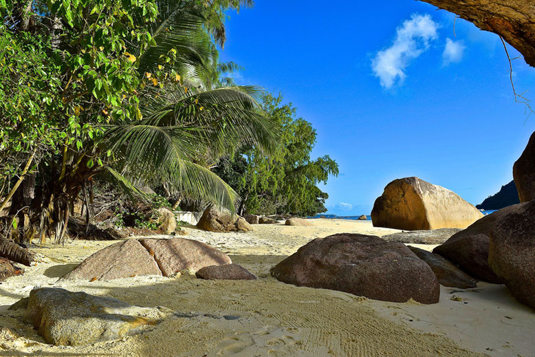 Best Place to Stay in the Seychelles - A Part of the Beach Anse Boudin