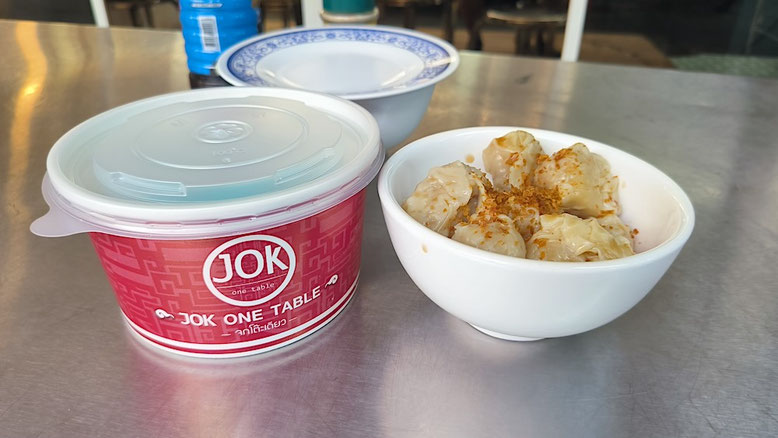 Gli eccezionali Dumpling ai gamberi di Jok One Table a Bangkok Chinatown (photo by Gabriele Ferrando - LA MIA ASIA)
