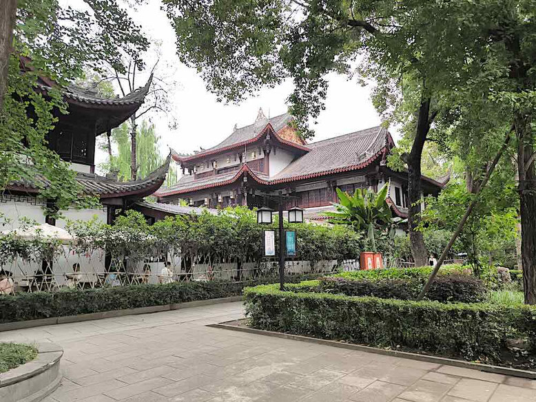 Il bellissimo Wenshu Monastery a Chengdu
