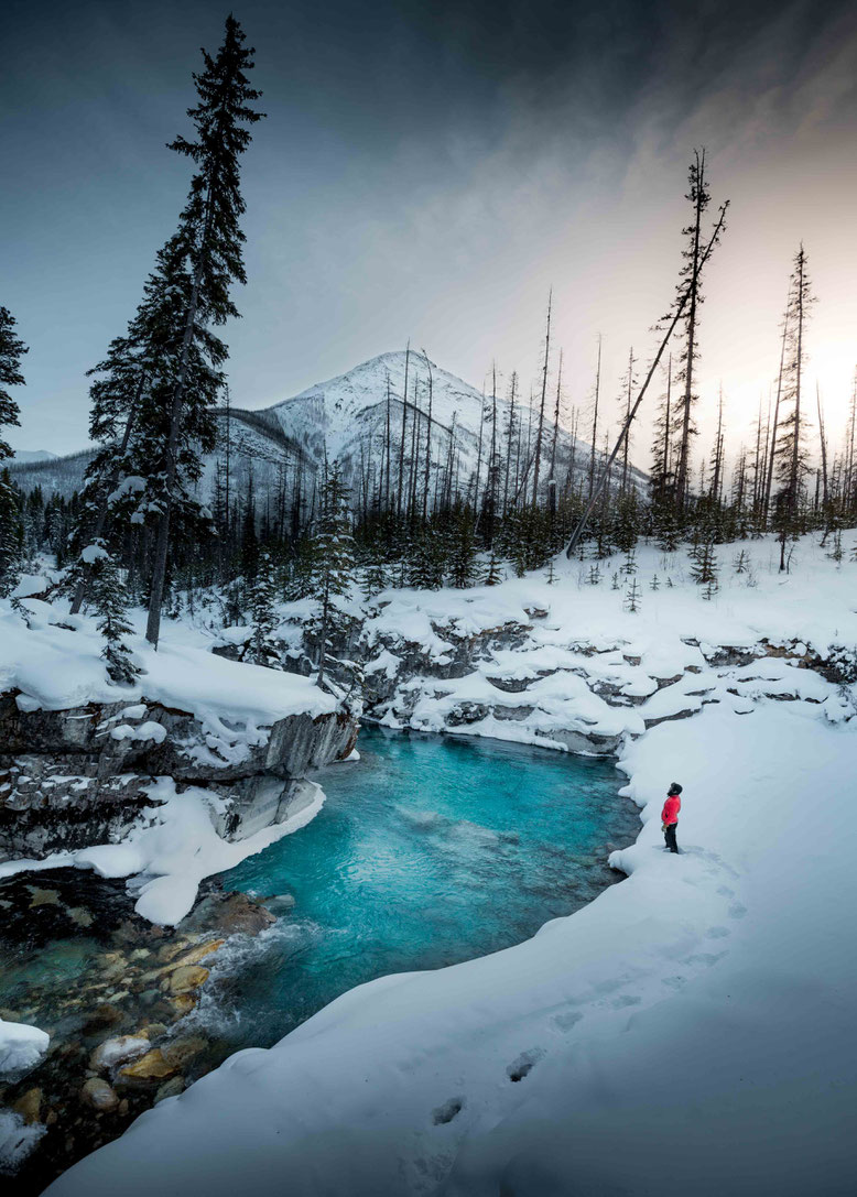 Canadian Rockies in Winter Marble Canyon