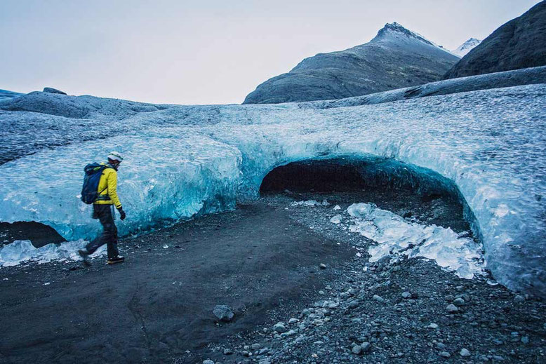 Visit blue ice caves in Iceland