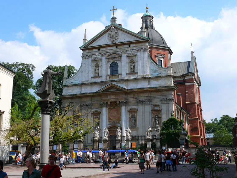 Eine von zahlreichen Kirchen Krakaus (Foto Jörg Schwarz)