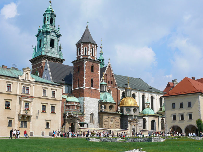 Die Kathedrale auf dem Wawel-Berg - Ruhestätte von Königen und Päspsten (Foto Jörg Schwarz)