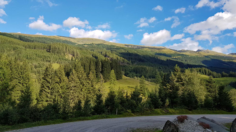 Ausblick vom Parkplatz