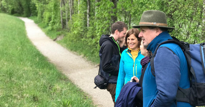 Martina auf Recherche-Reise: Tourismuskonzept Waldness im Almtal (OÖ), Foto: Melanie Deisl