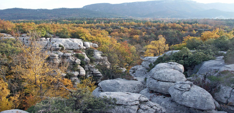 les gorges du Carami, au sud de Mazaugues