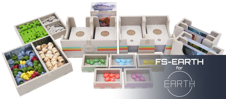 folded space insert organizer earth colour insert insideup games