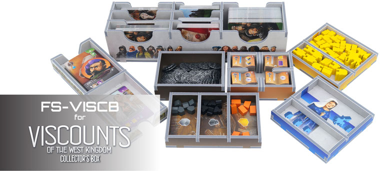 folded space insert organizer viscounts of the west kingdom collector's box