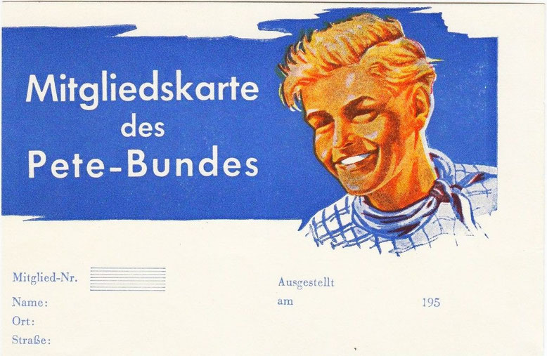Pete Mitgliedskarte Vorderseite