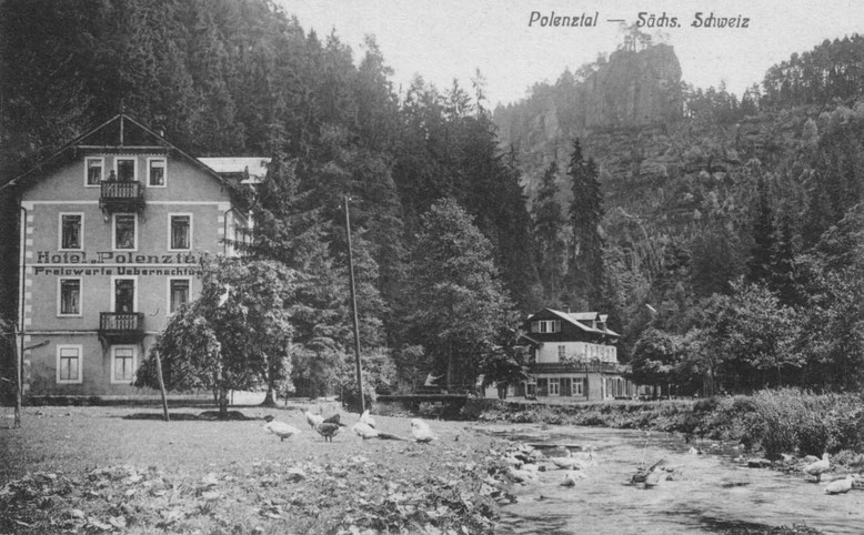 Ansichtskarte Hotel Polenztal, Archiv W. Thiele