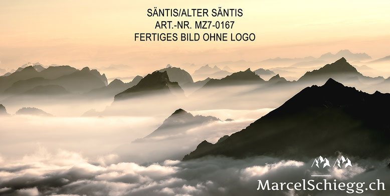 Marcel Schiegg, Fotografie, Säntis, Alter Säntis, Wandbild