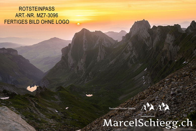 Rotsteinpass, Berggasthaus Rotsteinpass, Hoher Kasten, Sonnenaufgang, Seealpsee, Alpstein