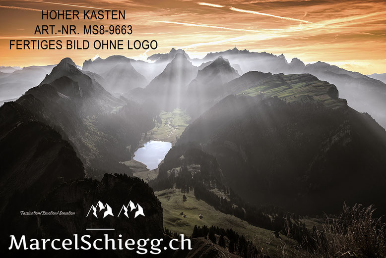 Hoher Kasten, Sämtisersee, Alpstein, Appenzellerland, Appenzell, Schweiz, Alpsteinfotograf