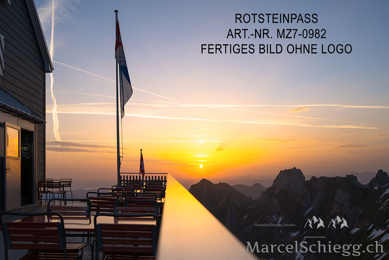 Rotsteinpass, Berggasthaus Rotsteinpass, Sonnenaufgang, Alpstein
