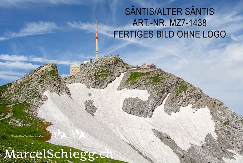 Marcel Schiegg, Fotografie, Säntis, Alter Säntis, Wandbild