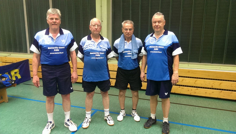 v.l.n.r.: Karl-Hans Riehm, Edgar Thielen, Bernd Dumke, Werner Jullien