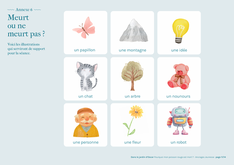 Philosophie pour enfants. La mort. Le deuil. Pourquoi mon poisson rouge est mort. Julien Ledoux. Editions Ancrages. Dossier PDF gratuit. Album jeunesse sur la mort. Enfants de 3 ans.