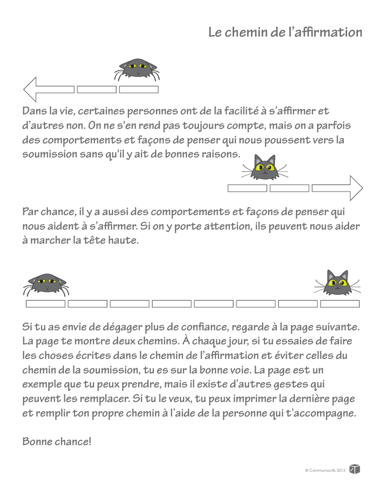 Affirmation de soi. Estime de soi. Assertivité. CPS. PDF gratuit. Compétences psychosociales. Outil gratuit PDF. Activités émotions gratuites.