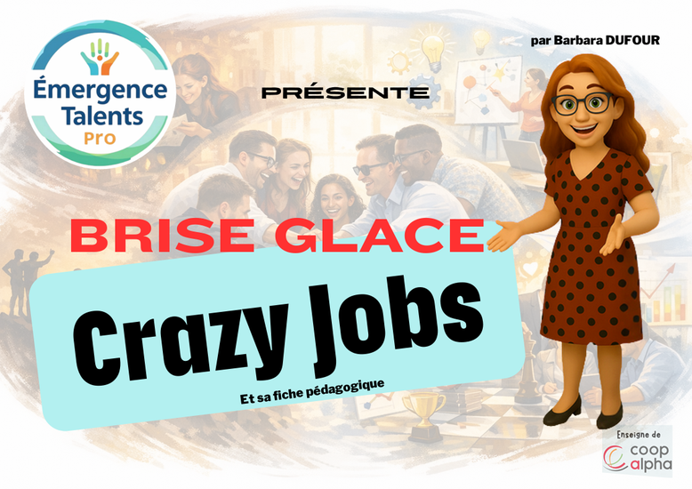Crazy Jobs. Métiers farfelus. Jeu de cartes gratuit. PDF gratuit. Barbara Dufour. Activité brise glace gratuite. Animation. Philosophie pour enfants. Compétences psychosociales.