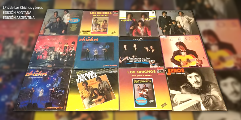 LP´s de Los Chichos y Jeros EDICIÓN FONTANA EDICIÓN ARGENTINA 